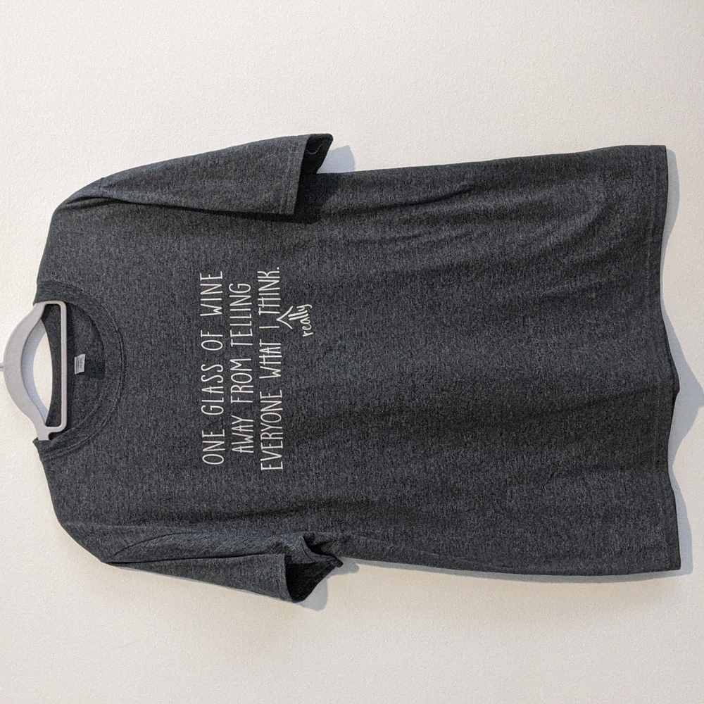 Woman's Size L Gray T-Shirt
